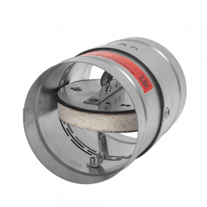 Single blade round low resistance cut-off fire damper for comfort ventilation - Product Image