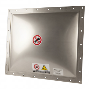 Explosion panel dome-shaped vacuum square - product image 1