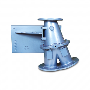 Conveying diverter valve for re-routing and bypass of hazardous materials: Product Image 2 - Explosion containment Safevent